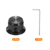 sourcing map 2 Pcs Aluminium Potentiometer Knobs, 1/4" (6mm) Universal
