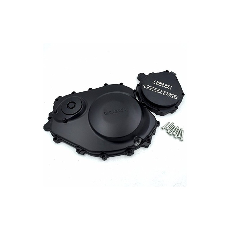 Black Engine Clutch Stator Side Covers for 2004 2005 2006