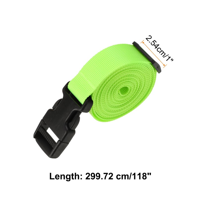 HARFINGTON 2pcs Luggage Straps 1" x 118" Utility Luggage Connector