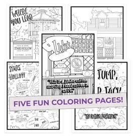 Oy with the Colors Already Colored Pencil Set & Coloring Pages for Fans of Gilmore Girls | Gift Set of 12 Gilmore Girls-Inspired Parody Pencils with Foil-Stamped Names Plus 5 Fun Coloring Pages