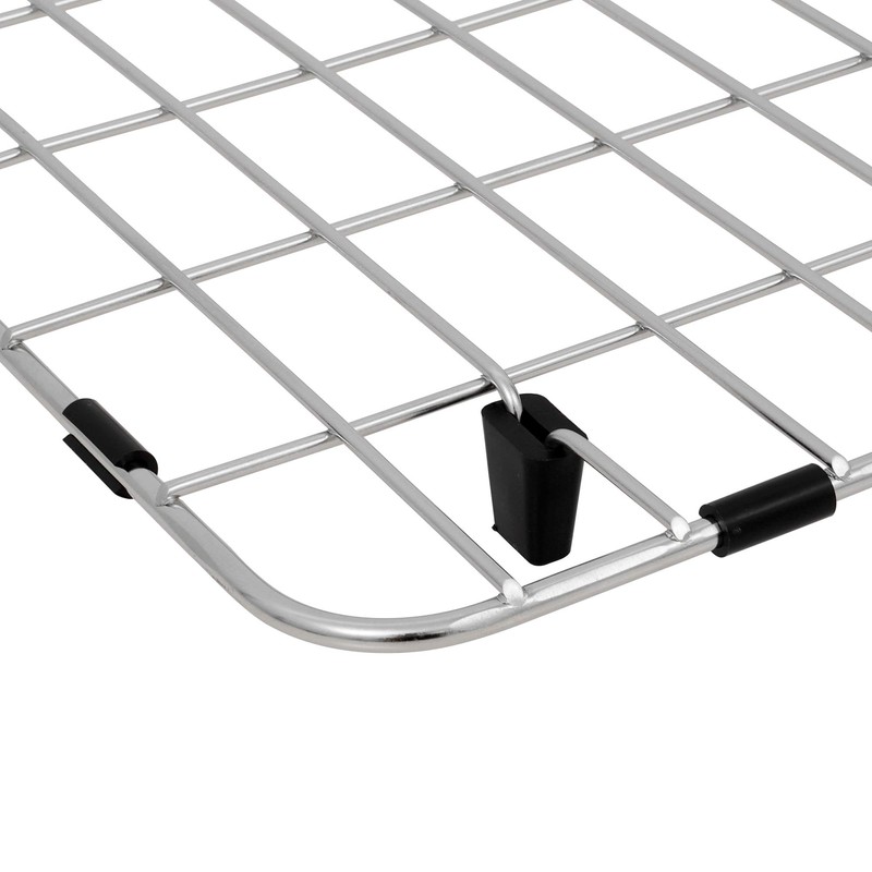 LQS Stainless Steel Kitchen Sink Bottom Grid and Sink Protector,
