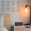 Virklyee Wooden Digital Cube Alarm Clock with LED Temperature Display,