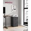 VASAGLE 2 Drawer File Cabinet, File Cabinet with Lock, Printer