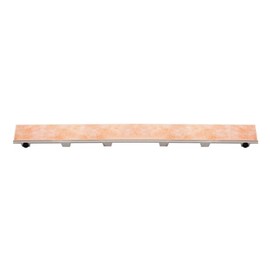 Schluter Kerdi-Line Frameless Tileable Grate Assembly for Ceramic & Stone Tiles - Use with Off-Set Outlet Channel Body - Tile Design, 36" Length - KL1DROE90