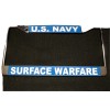 All American Military License Plate Frame-U.S. Navy Surface Warfare #811770-Chrome