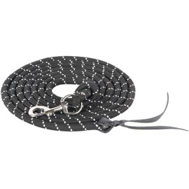 Harry's Horse Ground Work Rope with Carabiner 4 m, Colour: Black