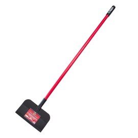 BULLY TOOLS Big Bully Floor Scraper Long Handle - Heavy Duty Scrapper for Cleaning, Carpet, Tile & Flooring Removal, Durable Fiberglass Handle, Construction Tool, 100% Made in USA
