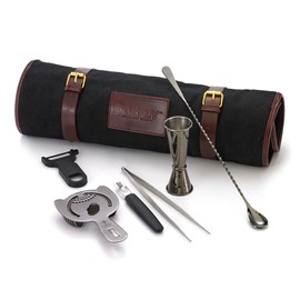Barfly M37100BK Essentials Cocktail Set, 7-Piece, Gun Metal Black