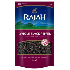 RAJAH TASTE OF HOME SINCE 1931 Rajah Spices Whole Black Pepper | Pepper | Whole Pepper | Black Pepper | Piper Nigrum | (100g)