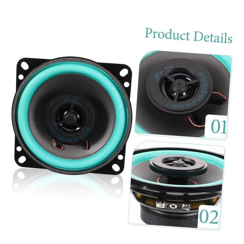 ULTECHNOVO Car Door Speakers Full Range for Sound Compact Design