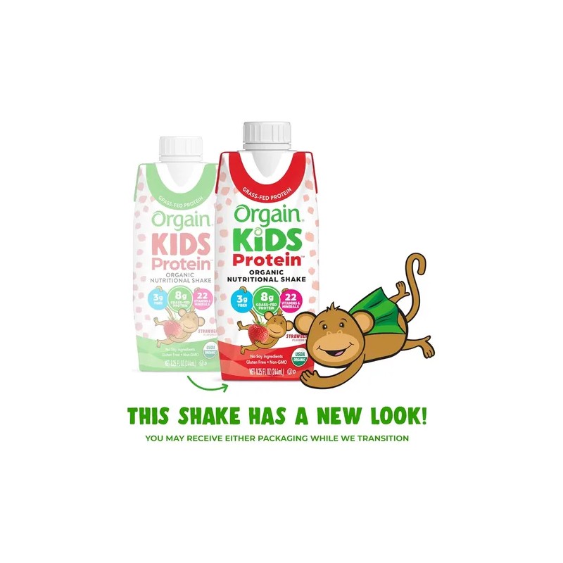 Orgain Kids Protein Strawberry 244ml