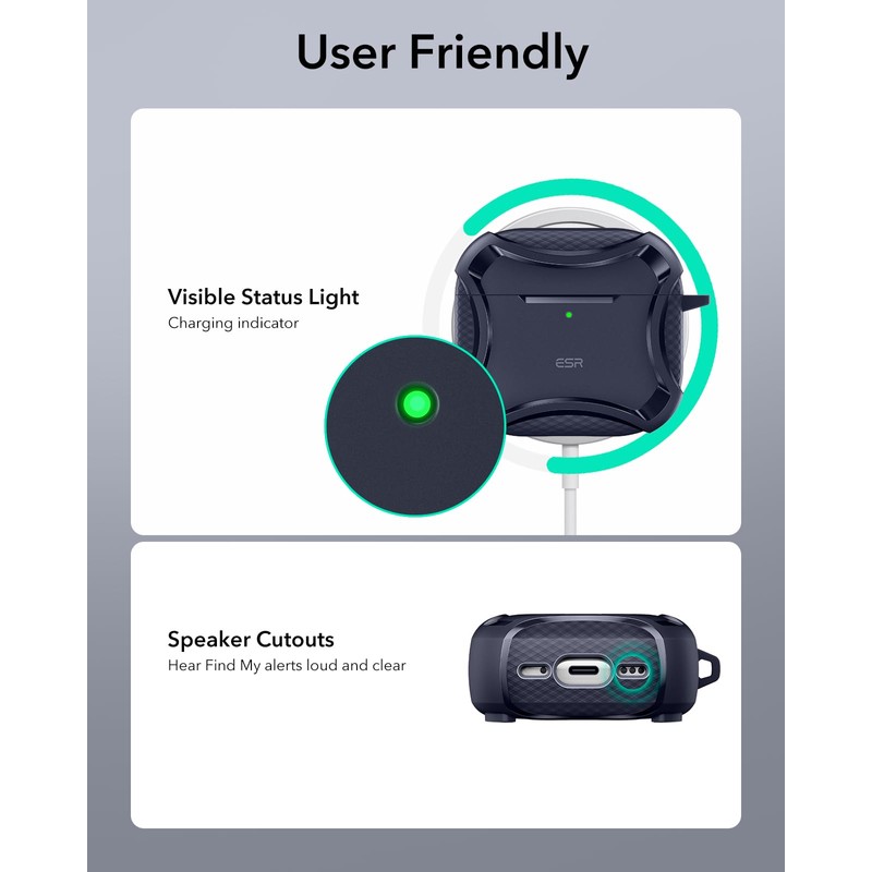 ESR for AirPods 4th Generation Case (HaloLock), Compatible with AirPods