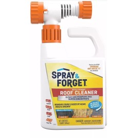 Spray & Forget 1-Quart Hose End Concentrated Roof Cleaner 32 Fl Oz (Pack of 1)