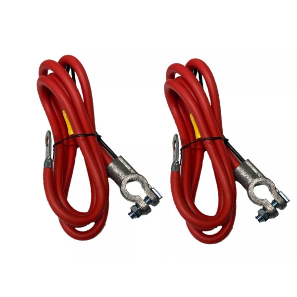 BATTERY CABLE (2 PACK) 6 GA 58" With Aux Lead