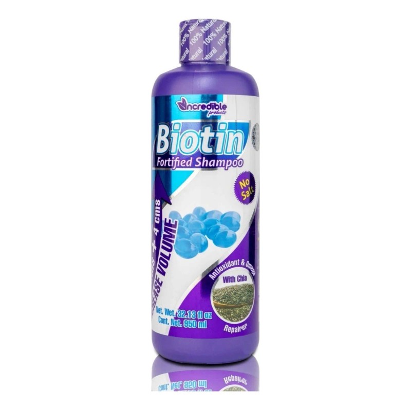 Shampoo Sin Sal Con Biotina Anticaida + Crecimiento 950ml