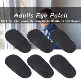Parche para el Ojo, 6 Parches Medianos Negros para un Solo Ojo, para Mujeres, Hombres, Adultos, Niños, Ojos Perezosos, Ambliopía, Estrabismo, Cualquiera de los Ojos, Parche Correcto para el Ojo Despué