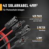 4 x 2 metre solar cable 4 mm2 H1Z2Z2-K black