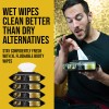 "Flushable Wipes for Men - 80 Count Pack of 4