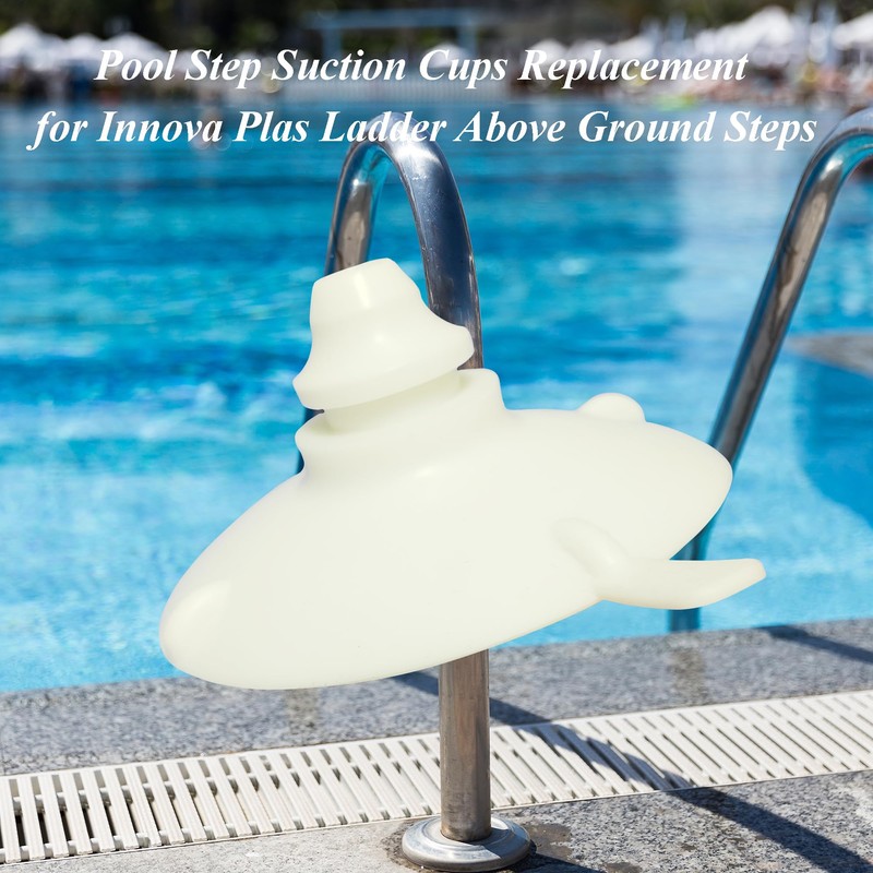KACOMACO Pool Step Suction Cups Replacement for Innova Plas Ladder