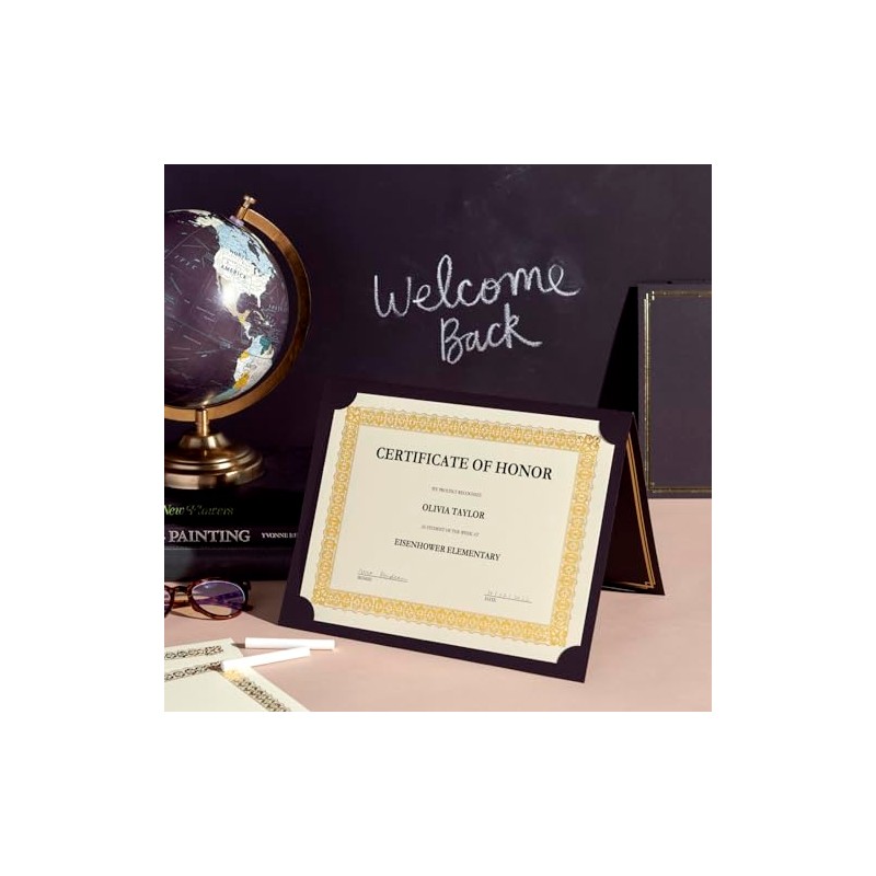 Gartner Studios Certificate Holders, 6 Count, Black (35003)