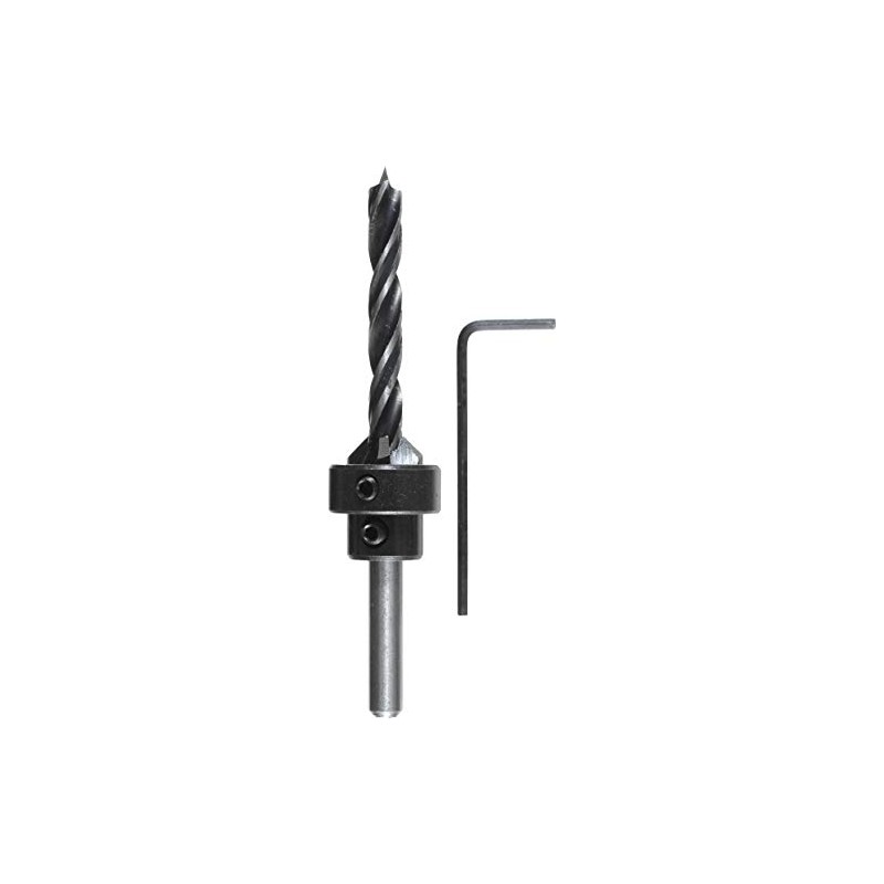 kwb Spiral Wood Drill Bit Set with Countersink and Depth