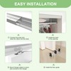 BarnBase 6FT/72(Double 3FT) Bypass Door Hardware, Aluminum Double-Closing Sliding Closet