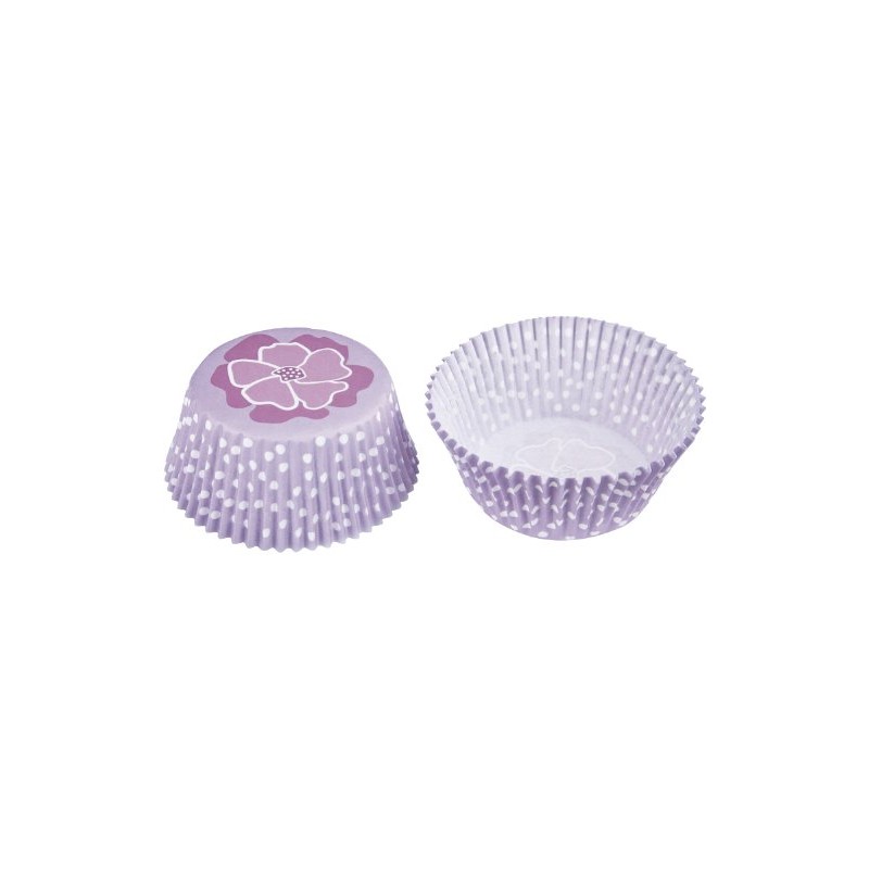 Staedter Maxi Blossom Paper Baking Tray, Violet, 50-Piece