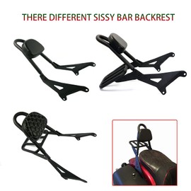 BAIONE Motorcycle Sissy Bar Detachable Rear Passenger Backrest Replacement for YAMAHA Stryker 1300 XVS1300 2011-2018 (With Rear Luggage Rack)
