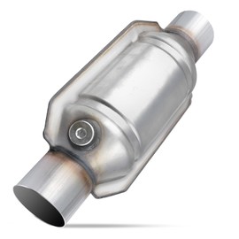 Osakesukar 3" Universal Catalytic Converter 3 Inch Inlet/Outlet，High Flow Catalytic Converter with Heat Shield and O2 Port