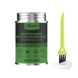 Dielectric Silicone Grease 3.52 Oz 100g NLGI 2 Waterproof Lubricant for Electrical Connectors Spark Plug Boots Battery Terminals O Rings Automotive Marine Heat Cold Resistant with an Extra Brush