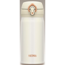 (Perl White) - Thermos Water Bottle with Vacuum Insulation 0.35L JNL-352 [One-touch Open Type]