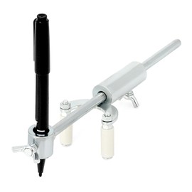 QWORK Auto Body Repair Scriber Tool Set - Adjustable Range 0-20cm for Precision Automobile Dent Repair and Car Body Line Marking - Including Parallel Scriber and Branched Line Pen