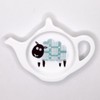 Sheep - Teal Tapestry Design Fine Bone China Teabag Tidy