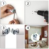 Sumnacon Metal Window Shade Brackets-4PCS Roller Shade Hardware Inside and