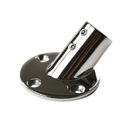 Marine City Heavy Duty 316 Grade Stainless Steel Marine Grade Casting Boat Hand Railing Fittings 7/8 Inches Round Base 45 Degree Tube Base for Marines – Boats – Ships – Yachts (Pack of 1)