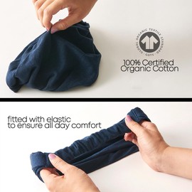 Wide ORGANIC Cotton Bandana Headband - Womens Mens bandana headbands Headwrap Elastic Head Bands Black M