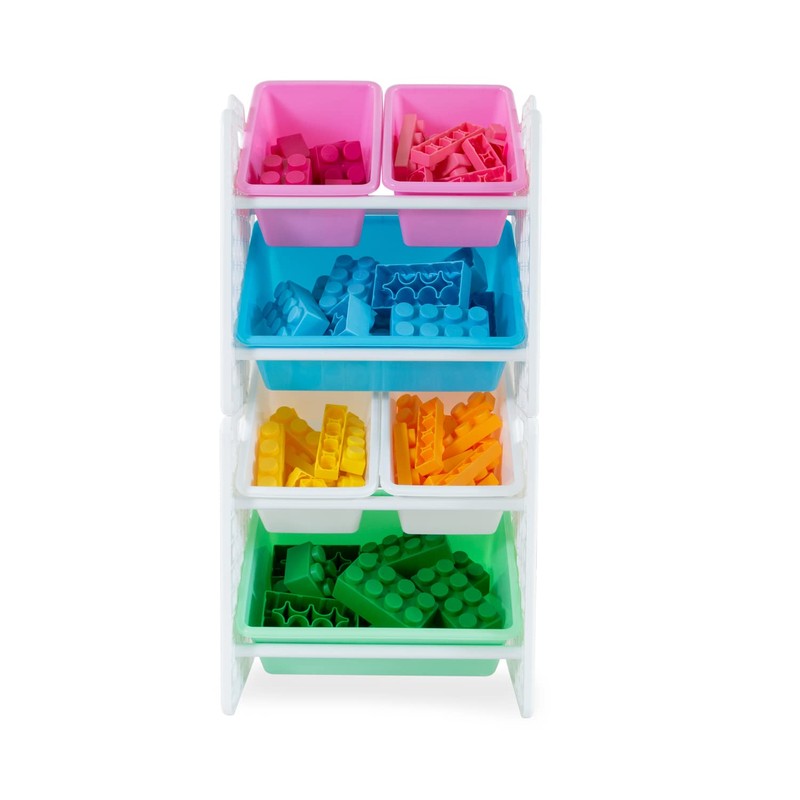 UNiPLAY Toy Organizer with 6 Removable Storage Bins, Multi-Bin Organizer