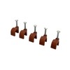 Brown Round Cable Clips (5mm)