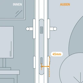 Netatmo Doorlock Smart Door Lock and Key Extension Kit 50 mm (Accessories), NDL-E50