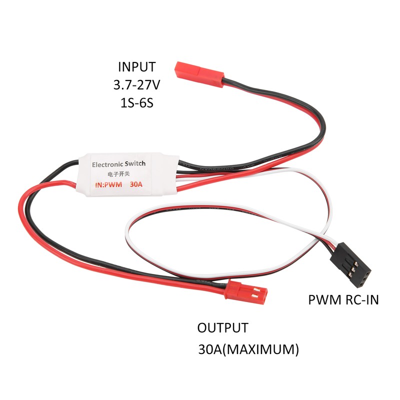 30A Remote Controlled On/Off Switch PWM Receiver Electronic Switch for