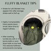 Down Camping Blanket with Footbox - Packable Warm Puffy Ultralight