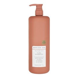Kristin Ess Hair Moisture Rich Curl Shampoo for Curly + Wavy Hair, Curly Hair Product, Vegan, Sulfate, Paraben + Silicone Free, Color + Keratin Safe, 