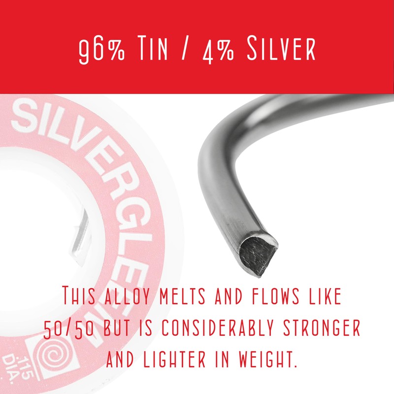 Canfield Silvergleem Lead Free Silver Solder Wire for Stained Glass