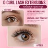 Eyelash Clusters Kit Extensions Wispy 708 PCS – D Curl