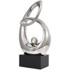 Deco 79 Ceramic Abstract Decorative Sculpture Looped Home Decor Statue
