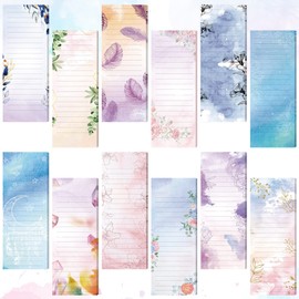 12 Pack Grocery List Magnet Pad for Fridge Magnetic Notepads for Refrigerator Shopping List Memo Notepad for Shopping to Do List Notepad Grocery List Magnet for Women (Bible Verse Style)