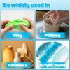 CALPALMY (2-Pack) 100ml Gloss Glaze Varnish Kit for Air Dry
