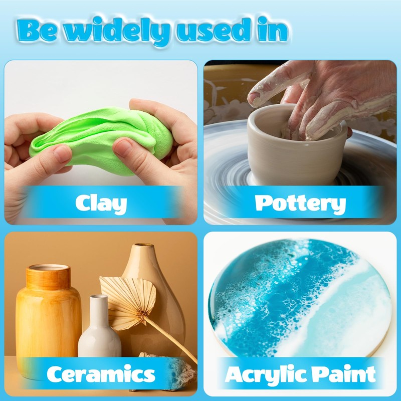 CALPALMY (2-Pack) 100ml Gloss Glaze Varnish Kit for Air Dry