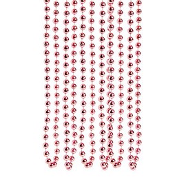Fun Express Light Pink Beaded Necklaces Mardi Gras Beads - Valentine's Day - 48 Pieces