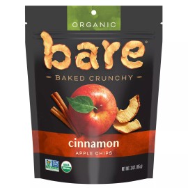 Bare Fruit Chips Apple Cinnamon Organic 3 oz (Pack of 12)